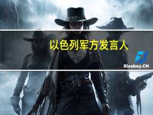 以色列军方发言人：在行动期间与医务人员或平民之间没有发生任何摩擦