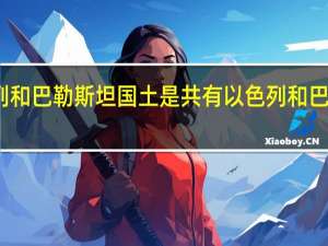 以色列和巴勒斯坦国土是共有 以色列和巴勒斯坦地图