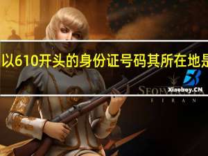 以610开头的身份证号码其所在地是哪里
