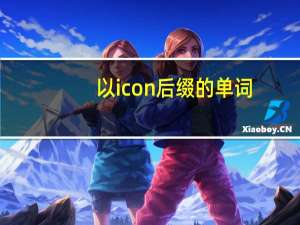 以icon后缀的单词