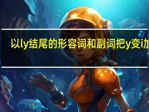 以ly结尾的形容词和副词把y变i加er