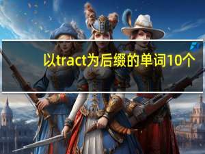 以tract为后缀的单词10个