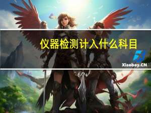 仪器检测计入什么科目