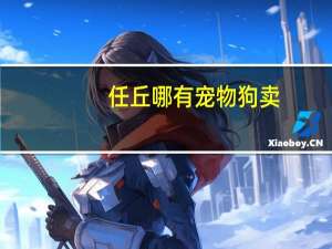 任丘哪有宠物狗卖