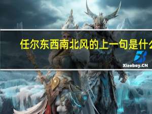 任尔东西南北风的上一句是什么