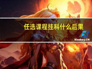 任选课程挂科什么后果
