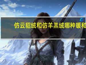 仿云貂绒和仿羊羔绒哪种暖和