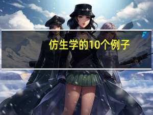 仿生学的10个例子