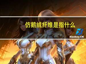 仿鹅绒纤维是指什么