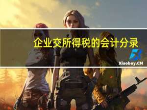 企业交所得税的会计分录