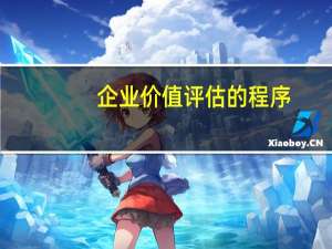 企业价值评估的程序