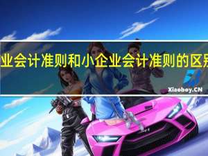 企业会计准则和小企业会计准则的区别是什么