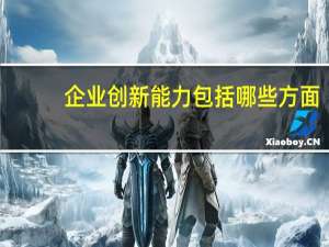 企业创新能力包括哪些方面