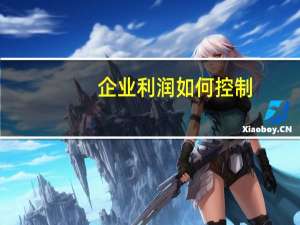 企业利润如何控制