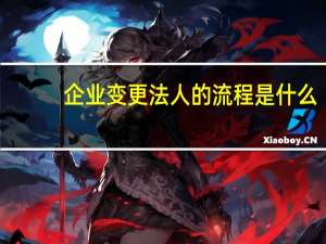 企业变更法人的流程是什么