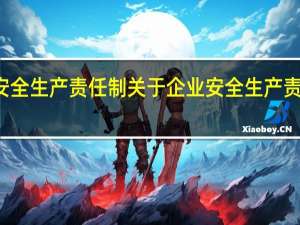 企业安全生产责任制 关于企业安全生产责任制的介绍