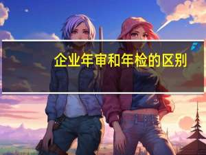 企业年审和年检的区别