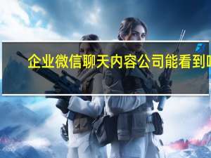 企业微信聊天内容公司能看到吗