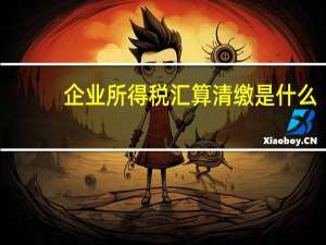 企业所得税汇算清缴是什么