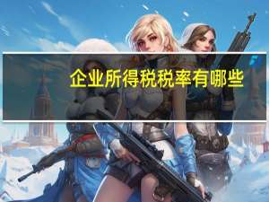 企业所得税税率有哪些