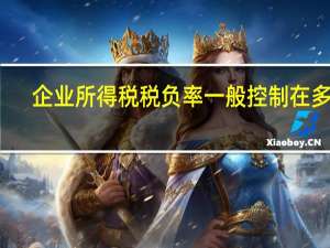 企业所得税税负率一般控制在多少