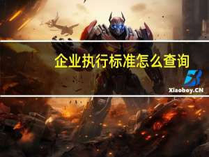 企业执行标准怎么查询（企业执行标准怎么申请）