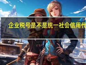 企业税号是不是统一社会信用代码（企业税号）