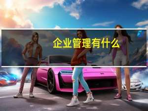 企业管理有什么