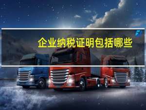 企业纳税证明包括哪些_