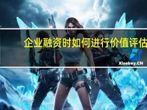 企业融资时如何进行价值评估