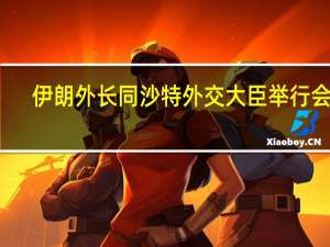 伊朗外长同沙特外交大臣举行会谈