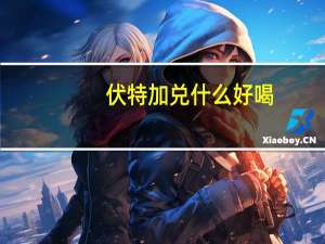 伏特加兑什么好喝