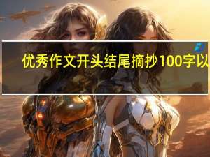 优秀作文开头结尾摘抄100字以上（优秀作文开头结尾赏析）