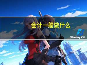 会计一般做什么