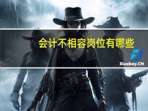 会计不相容岗位有哪些