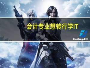 会计专业想转行学IT，可行不