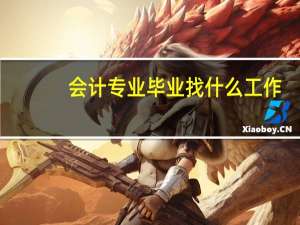会计专业毕业找什么工作