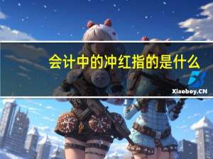 会计中的冲红指的是什么
