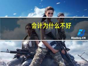 会计为什么不好