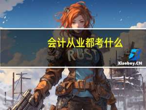 会计从业都考什么