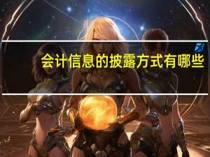 会计信息的披露方式有哪些