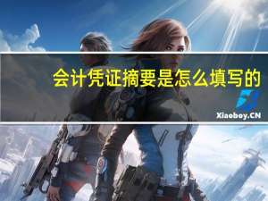 会计凭证摘要是怎么填写的