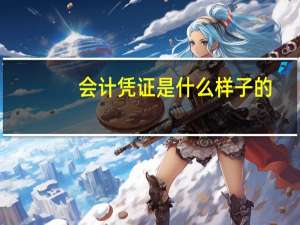 会计凭证是什么样子的