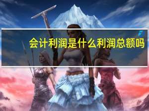 会计利润是什么利润总额吗（会计利润是什么）