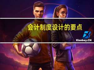 会计制度设计的要点
