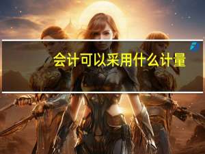 会计可以采用什么计量