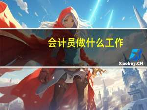 会计员做什么工作