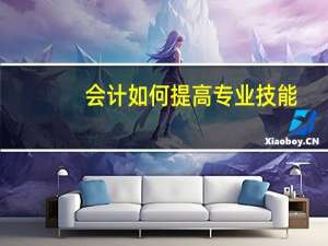 会计如何提高专业技能