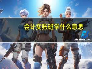 会计实账班学什么意思