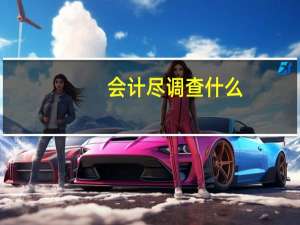 会计尽调查什么
